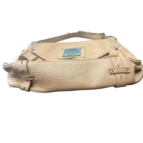 Vintage Y2K Juicy Couture Shoulder Brown Tan Beige Key Lock Messenger Bag - Picture 3 of 15